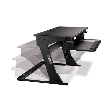 3M Precision Standing Desk, 35.4 in. x 22.2 in. x 6.2 in. to 20 in., Black SD60B